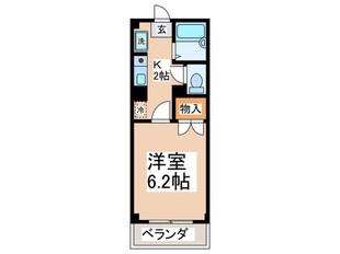 パレスミユキ１０番館の物件間取画像